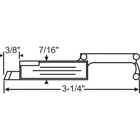 Strybuc RH SLIDE LATCH-METAL 900-18535RH